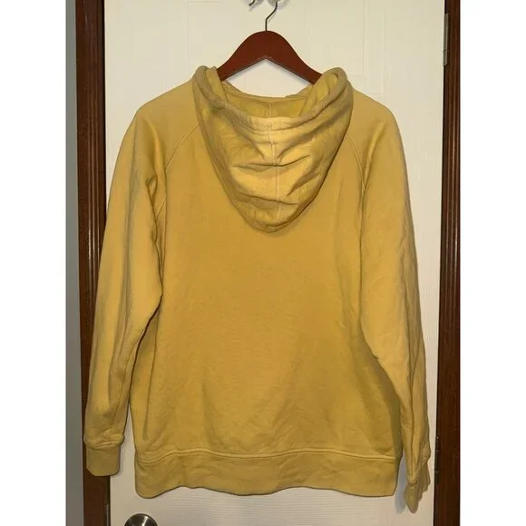 Girlfriend Collective Yellow 50/50 Hoodie Size 5 - Picture 2 of 11